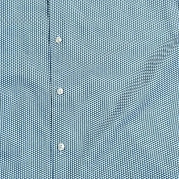 Calvin Klein Medium 15-15.5 slim Fit Spread Collar 4 Way Stretch Mini Polka Dots - Picture 10 of 11